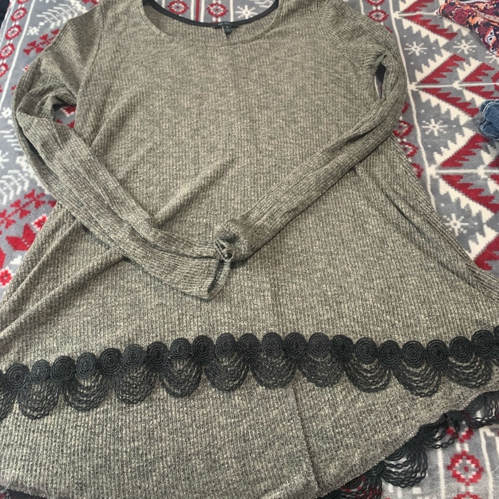 Lace top.